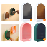 Maxbell 2x Wall Mount Soap Container Soap Dish for Bathroom white grey+green grey