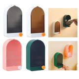 Maxbell 2x Wall Mount Soap Container Soap Dish for Bathroom white grey+green grey