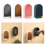 Maxbell 2x Wall Mount Soap Container Soap Dish for Bathroom white grey+green grey