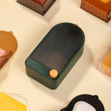 Maxbell 2x Wall Mount Soap Container Soap Dish for Bathroom white grey+green grey