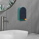 Maxbell 2x Wall Mount Soap Container Soap Dish for Bathroom white grey+green grey