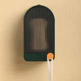 Maxbell 2x Wall Mount Soap Container Soap Dish for Bathroom white grey+green grey