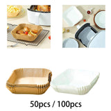 Maxbell 100x Air Fryer Disposable Paper Liner Non-Stick Oil-Proof Baking Paper