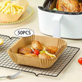 Maxbell 100x Air Fryer Disposable Paper Liner Non-Stick Oil-Proof Baking Paper