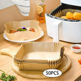 Maxbell 100x Air Fryer Disposable Paper Liner Non-Stick Oil-Proof Baking Paper
