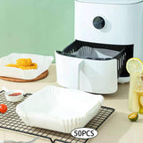 Maxbell 100Pc Air Fryer Disposable Paper Liner Non-Stick Oil-Proof Baking Paper