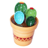 Maxbell 2x Creative Cactus Measuring Spoons in Flower Pot for Food Kitchen Gifts