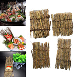 Maxbell 2 Pack Bamboo Sushi Dish Sushi Tool Decorations for Japanese Sushi