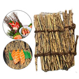 Maxbell 2 Pack Bamboo Sushi Dish Sushi Tool Decorations for Japanese Sushi
