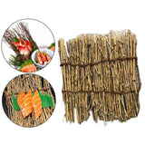 Maxbell 2 Pack Bamboo Sushi Dish Sushi Tool Decorations for Japanese Sushi