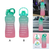 Maxbell 2pcs 2.2L Motivational Water Bottle with Time Marker Large Straw Sports Jugs