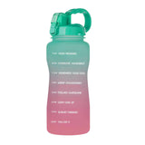 Maxbell 2pcs 2.2L Motivational Water Bottle with Time Marker Large Straw Sports Jugs