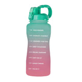 Maxbell 2pcs 2.2L Motivational Water Bottle with Time Marker Large Straw Sports Jugs