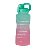 Maxbell 2pcs 2.2L Motivational Water Bottle with Time Marker Large Straw Sports Jugs