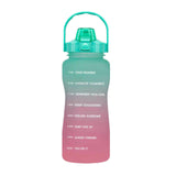Maxbell 2pcs 2.2L Motivational Water Bottle with Time Marker Large Straw Sports Jugs