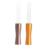Maxbell 2pcs Needle Coffee Tamper Distributor Espresso Hand Stirrer for Cafe Barista