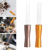 Maxbell 2pcs Needle Coffee Tamper Distributor Espresso Hand Stirrer for Cafe Barista