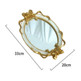 Maxbell 2x Bathroom Mirror Tray Kitchen Tray Jewelry Organizer Home Decor