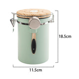 Maxbell 2Pcs Coffee Jar Container Stainless Steel Airtight Canister Kitchen Storage