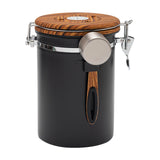 Maxbell 2Pcs Coffee Jar Container Stainless Steel Airtight Canister Kitchen Storage