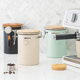 Maxbell 2Pcs Coffee Jar Container Stainless Steel Airtight Canister Kitchen Storage