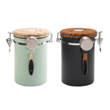 Maxbell 2Pcs Coffee Jar Container Stainless Steel Airtight Canister Kitchen Storage