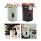 Maxbell 2Pcs Coffee Jar Container Stainless Steel Airtight Canister Kitchen Storage
