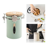 Maxbell 2Pcs Coffee Jar Container Stainless Steel Airtight Canister Kitchen Storage