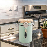 Maxbell 2Pcs Coffee Jar Container Stainless Steel Airtight Canister Kitchen Storage