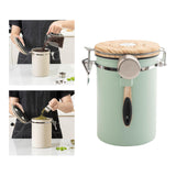 Maxbell 2Pcs Coffee Jar Container Stainless Steel Airtight Canister Kitchen Storage