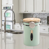 Maxbell 2Pcs Coffee Jar Container Stainless Steel Airtight Canister Kitchen Storage