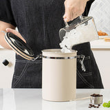 Maxbell 2Pcs Coffee Jar Container Stainless Steel Airtight Canister Kitchen Storage