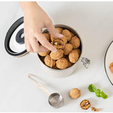 Maxbell 2Pcs Coffee Jar Container Stainless Steel Airtight Canister Kitchen Storage