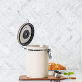 Maxbell 2Pcs Coffee Jar Container Stainless Steel Airtight Canister Kitchen Storage