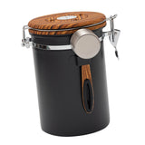 Maxbell 2Pcs Coffee Jar Container Stainless Steel Airtight Canister Kitchen Storage