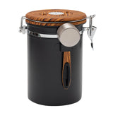 Maxbell 2Pcs Coffee Jar Container Stainless Steel Airtight Canister Kitchen Storage