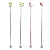 Maxbell 2Pcs 8inch Stainless Steel Mixing Spoon Bar Drink Cocktail Shaker Bar Tool