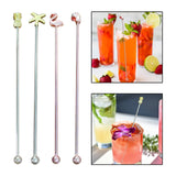 Maxbell 2Pcs 8inch Stainless Steel Mixing Spoon Bar Drink Cocktail Shaker Bar Tool