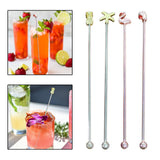 Maxbell 2Pcs 8inch Stainless Steel Mixing Spoon Bar Drink Cocktail Shaker Bar Tool