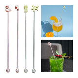Maxbell 2Pcs 8inch Stainless Steel Mixing Spoon Bar Drink Cocktail Shaker Bar Tool