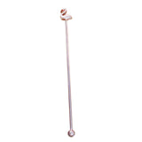 Maxbell 2Pcs 8inch Stainless Steel Mixing Spoon Bar Drink Cocktail Shaker Bar Tool