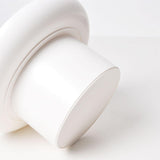 Maxbell 2x Round Stand Tray for Home Desktop Decor Large White +Small White