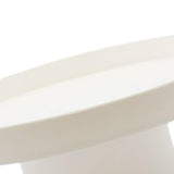 Maxbell 2x Round Stand Tray for Home Decor Large Black+Large White