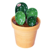 Maxbell 2x Creative Cactus Measuring Spoons in Flower Pot for Food Kitchen Gifts