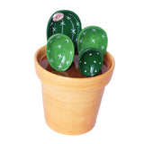 Maxbell 2x Creative Cactus Measuring Spoons in Flower Pot for Food Kitchen Gifts