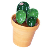 Maxbell 2x Creative Cactus Measuring Spoons in Flower Pot for Food Kitchen Gifts