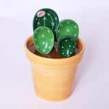 Maxbell 2x Creative Cactus Measuring Spoons in Flower Pot for Food Kitchen Gifts