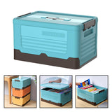 Maxbell Storage Box Organization Saving Space Easy Use for Food Underwear Toys Blue M