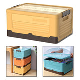 Maxbell Storage Box Organization Saving Space Easy Use for Food Underwear Toys Yellow L