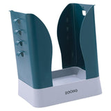 Maxbell Folding Trash Can Dustbin Wastebasket for Kitchen Cabinet Blue Gray